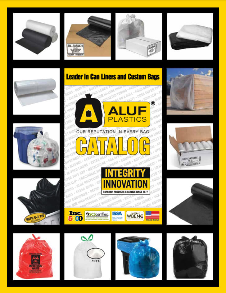 Aluf Plastics 50 in. x 58 in. 65 gal. Black Garbage Bags (Pack of 50) 1.6 Mil for Contractor Outdoor and Storage